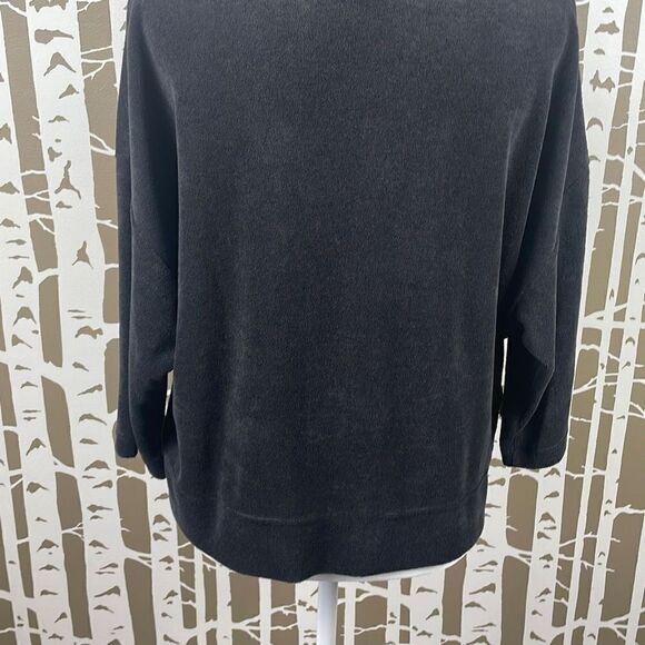 Reebok Terry Cloth Dolman Cropped Sleeve Hoodie - Picture 9 of 11